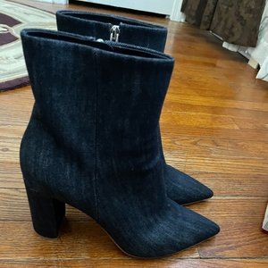 GIANVITO ROSSI DENIM ANKLE BOOTS- Brand New!